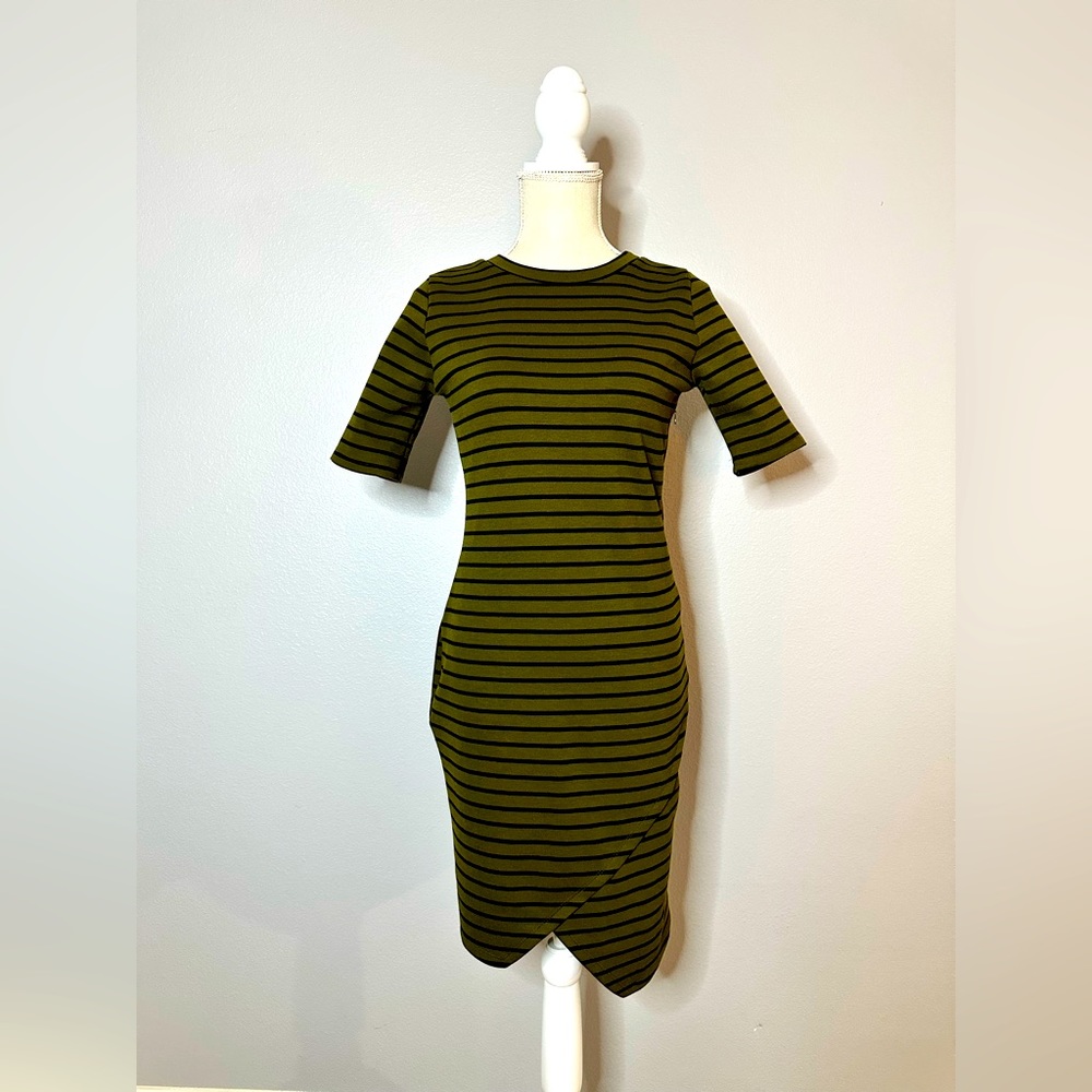 Forest green with stripes